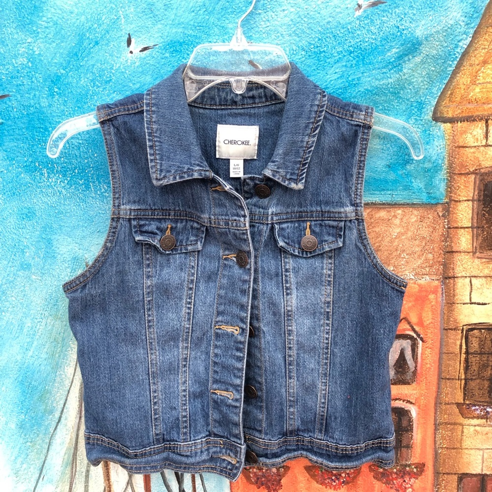Cute Jean Vest Cherokee